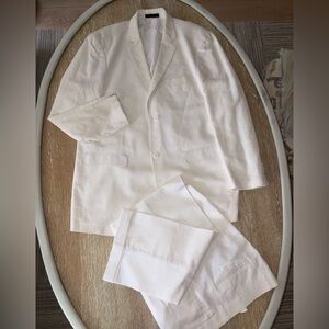 Elegant Cream Linen Suit Set